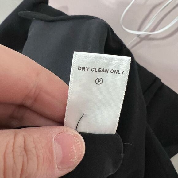 Kimberly Ovitz black panel front wool sleeveless sheath dress - Picture 11 of 12